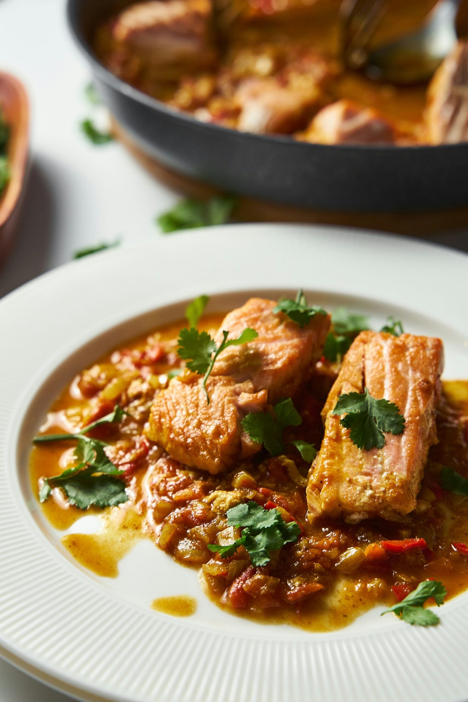 Delicious Butter-Fried Spicy Salmon in an Air Fryer