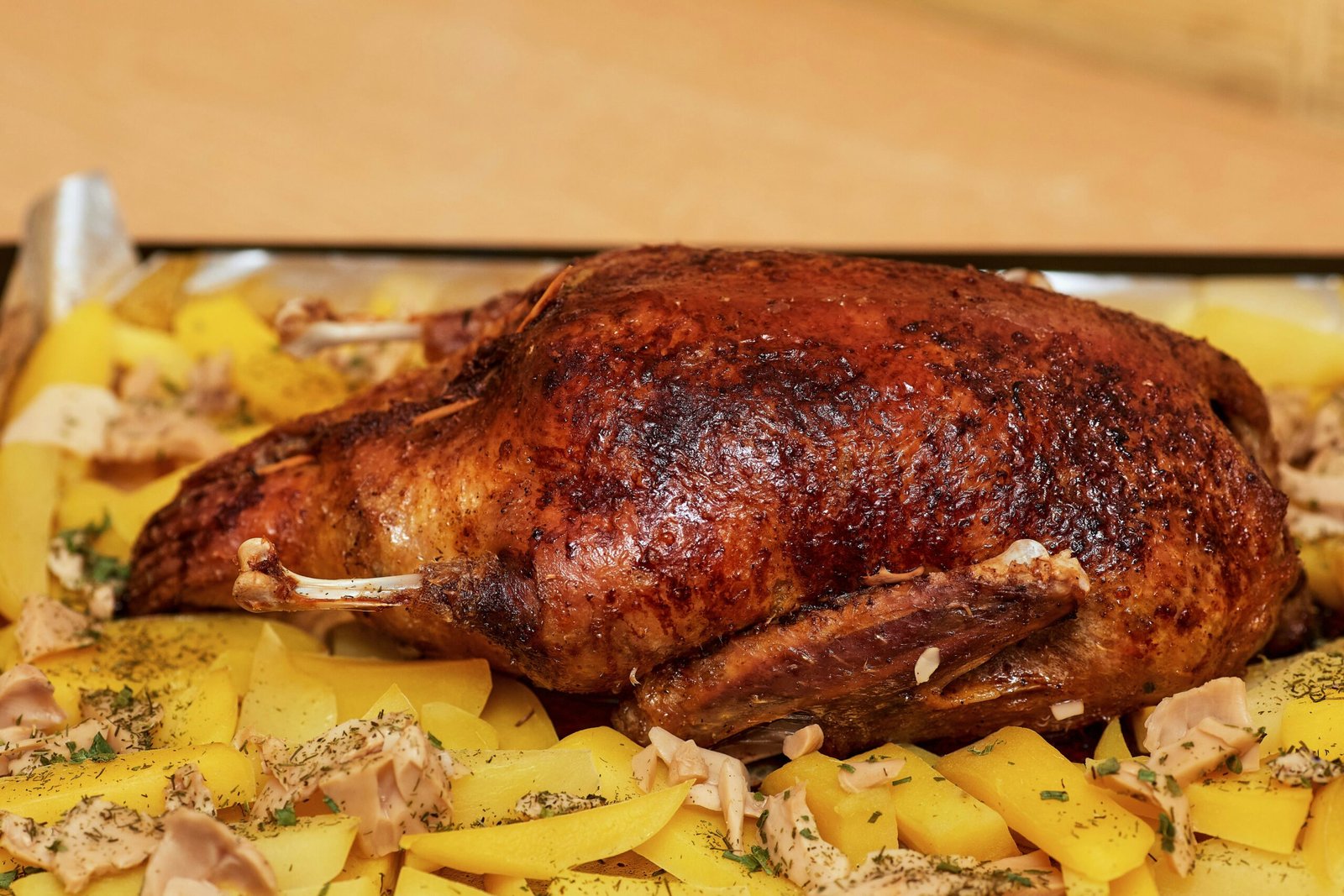 Decadent Roasted Duck Leg with Stewed Cabbage and Parsley Potatoes Recipe